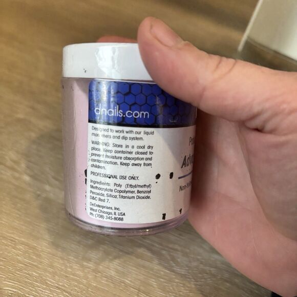 DeEnti Advanced Dark Pink Acrylic Nail Powder 2.1oz Dip Long Lasting Self Level - Picture 12 of 16